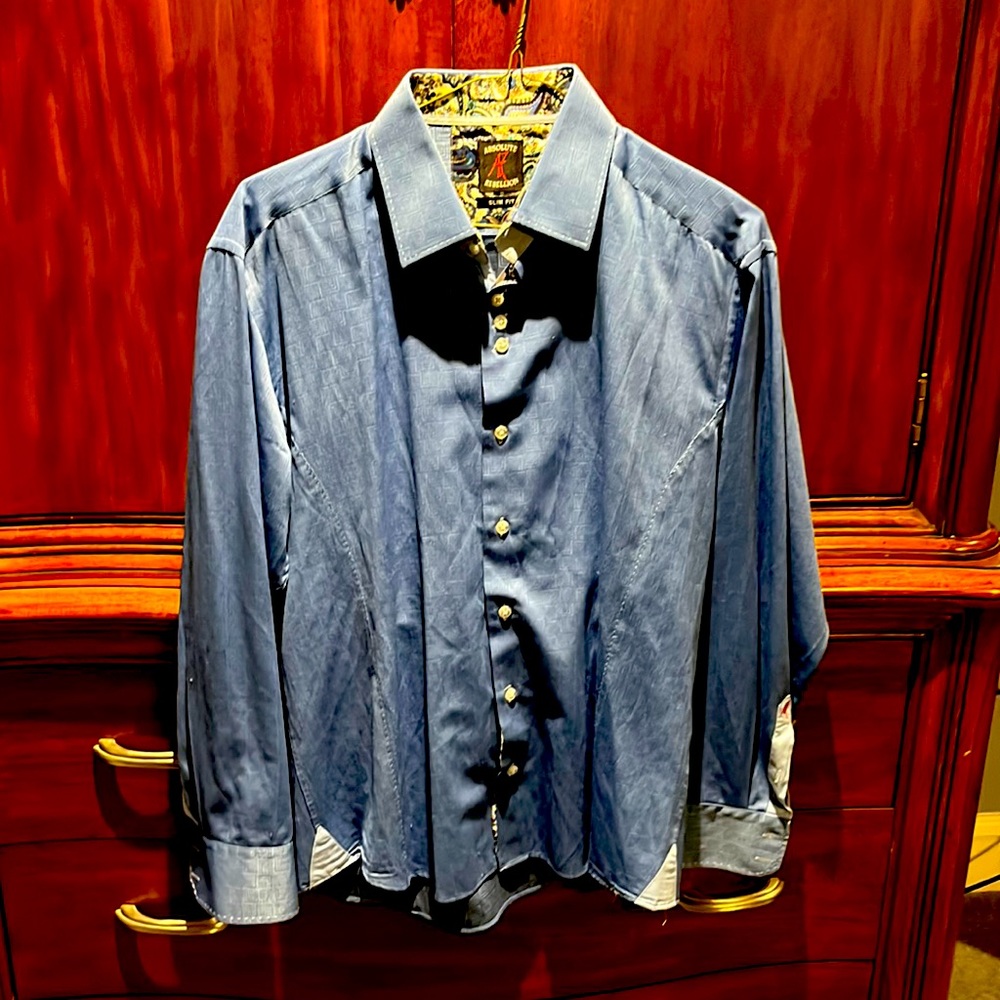 Absolute Rebellion men’s XXL slim fit casual shirt